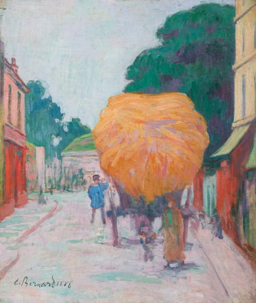 Detail of The Gate of Asnieres: The Char of Hay, 1886 by Emile Bernard