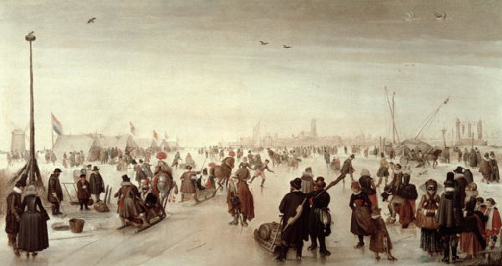 Detail of Winter Scene by Hendrik Avercamp