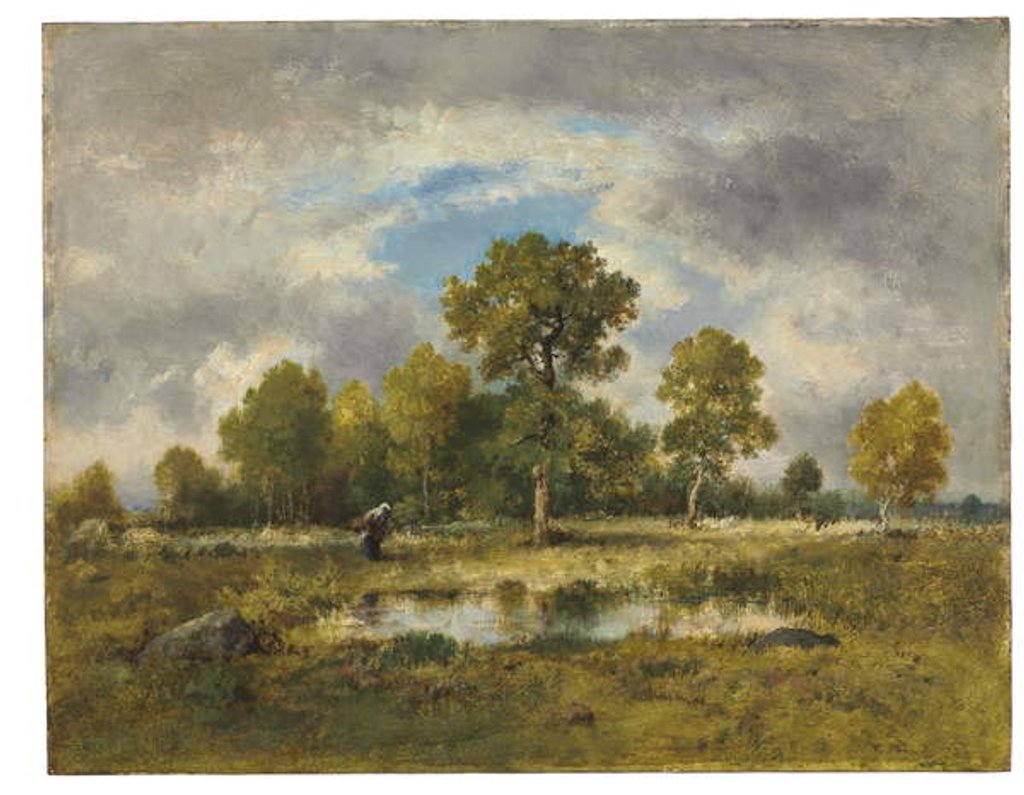 Detail of La Mare aux Vipères, 1873 by Narcisse Virgile Diaz de la Pena