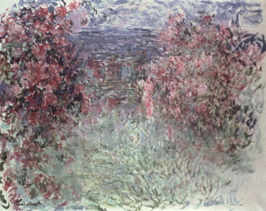 Detail of The Garden at Giverny by Claude Monet