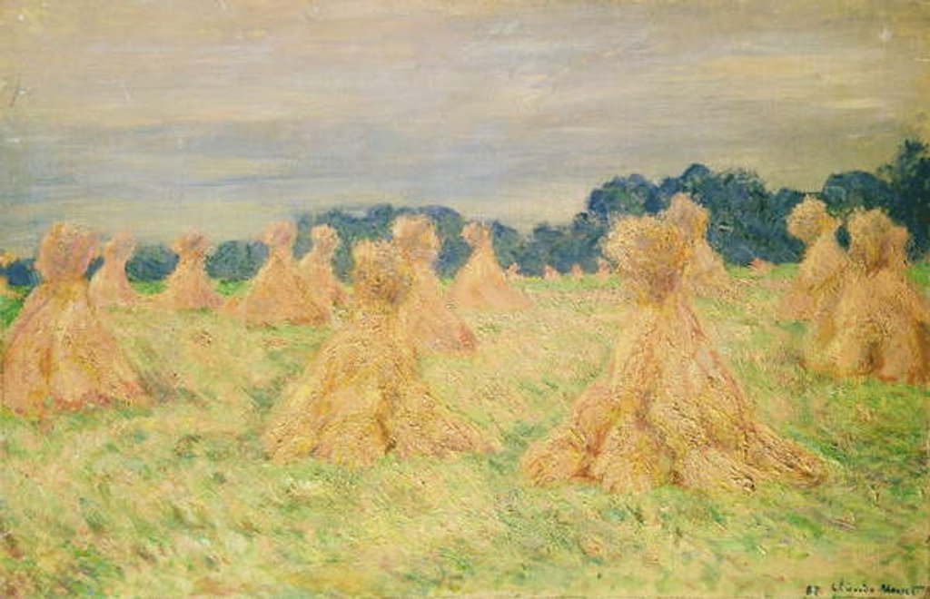 Detail of The Small Haystacks, 1887 by Claude Monet