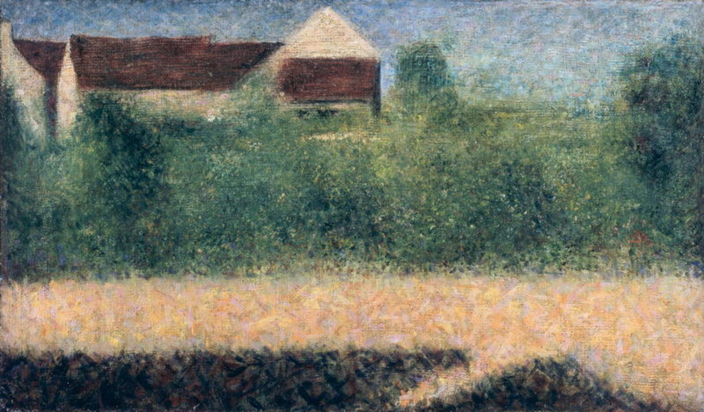 Detail of Houses and Gardens by Georges Pierre Seurat