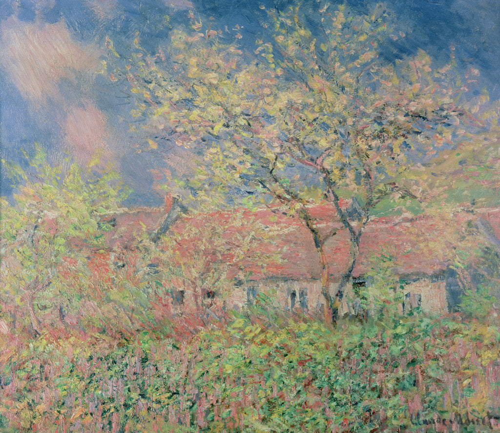 Detail of Springtime at Giverny, c.1880 by Claude Monet