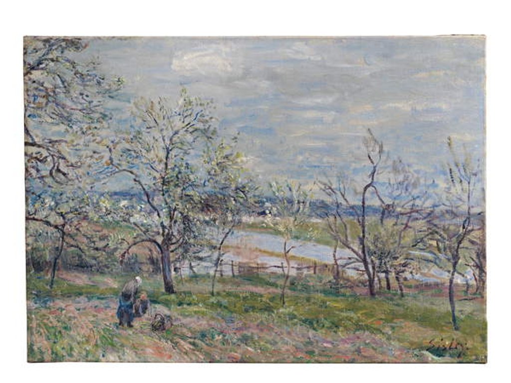 Detail of Spring at Veneux-Nadon, 1882 by Alfred Sisley
