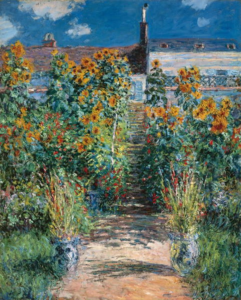 Detail of L’Escalier à Vétheuil, 1881 by Claude Monet