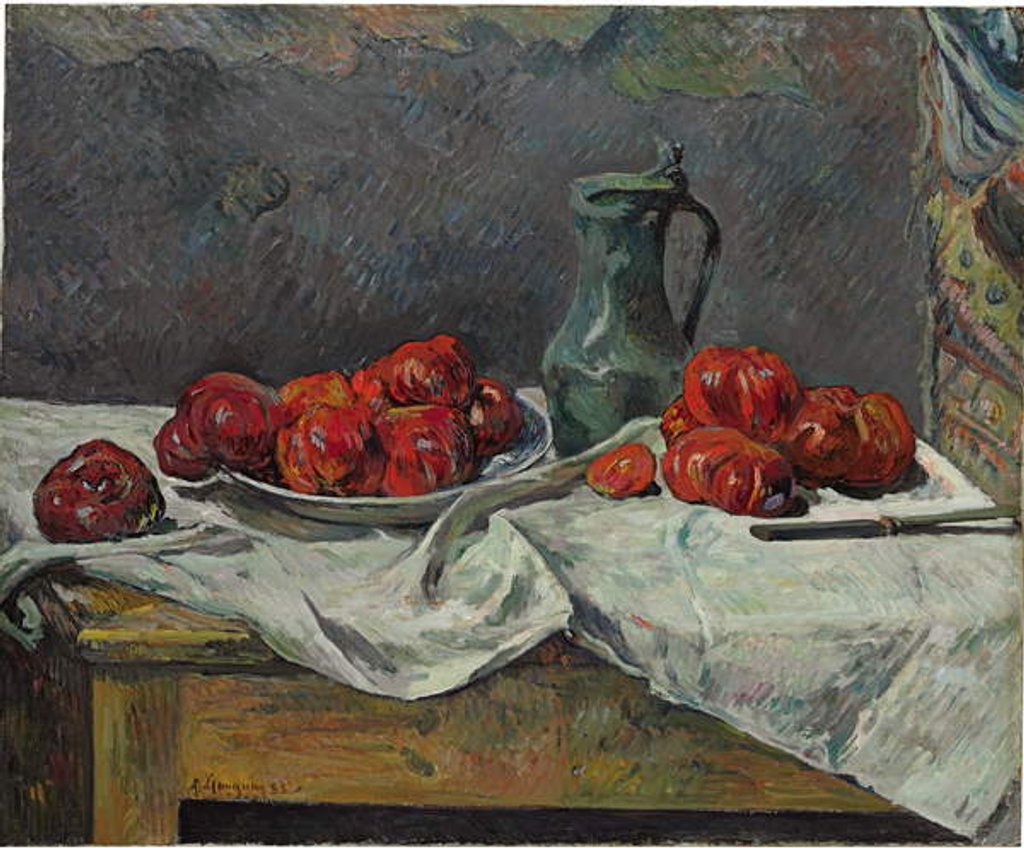 Detail of Still life with tomatoes, 1883 by Paul Gauguin