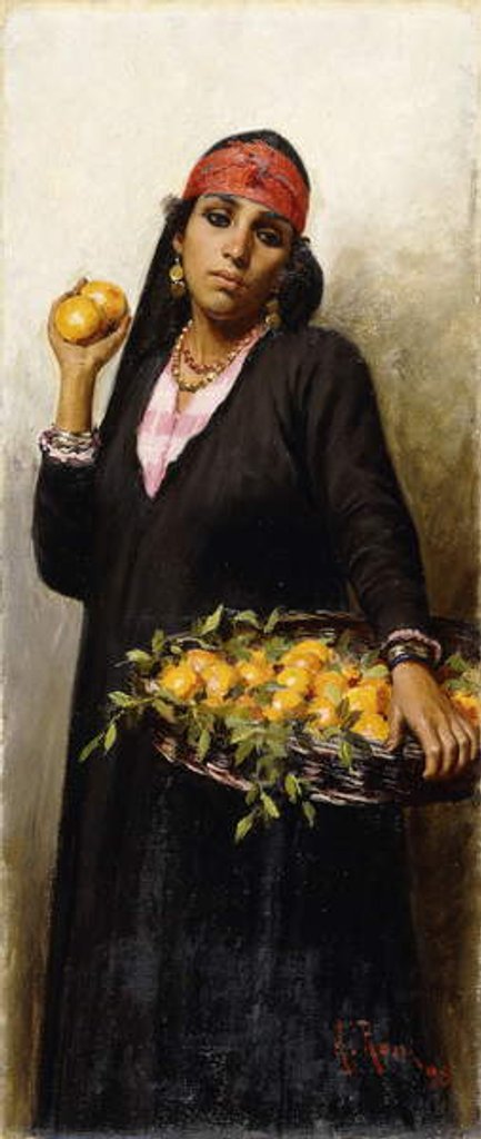 Detail of The Orange Seller, 1898 by Alexander M. Rossi