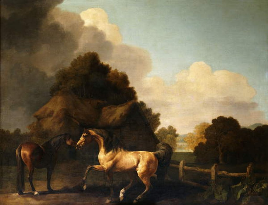 Detail of Stallion and Mare, traditionally called 'Jupiter and Mare' by George Stubbs