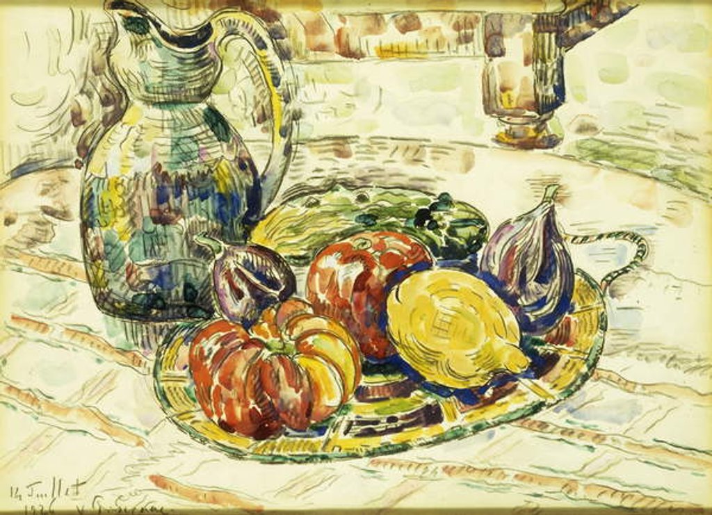Detail of Still Life with Fruit; Nature Morte avec Fruits, 1926 by Paul Signac