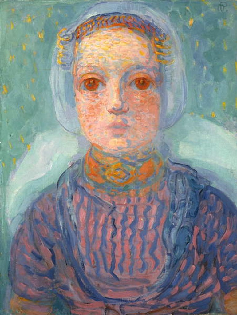 Detail of Zeeland Little Girl, 1909-1910 by Piet Mondrian