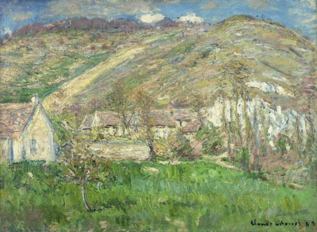 Detail of Hamlet in the Cliffs near Giverny; by Claude Monet