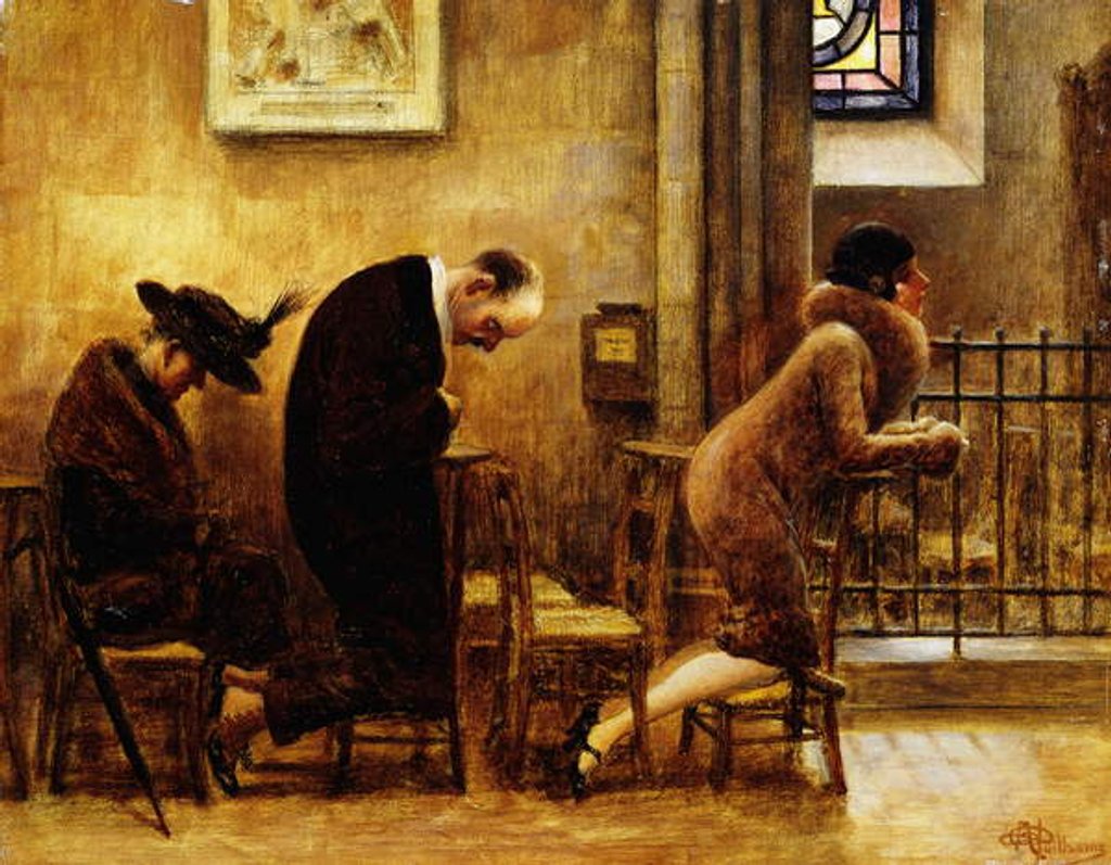 Detail of Contemplation; Recueillement by Albert Guillaume