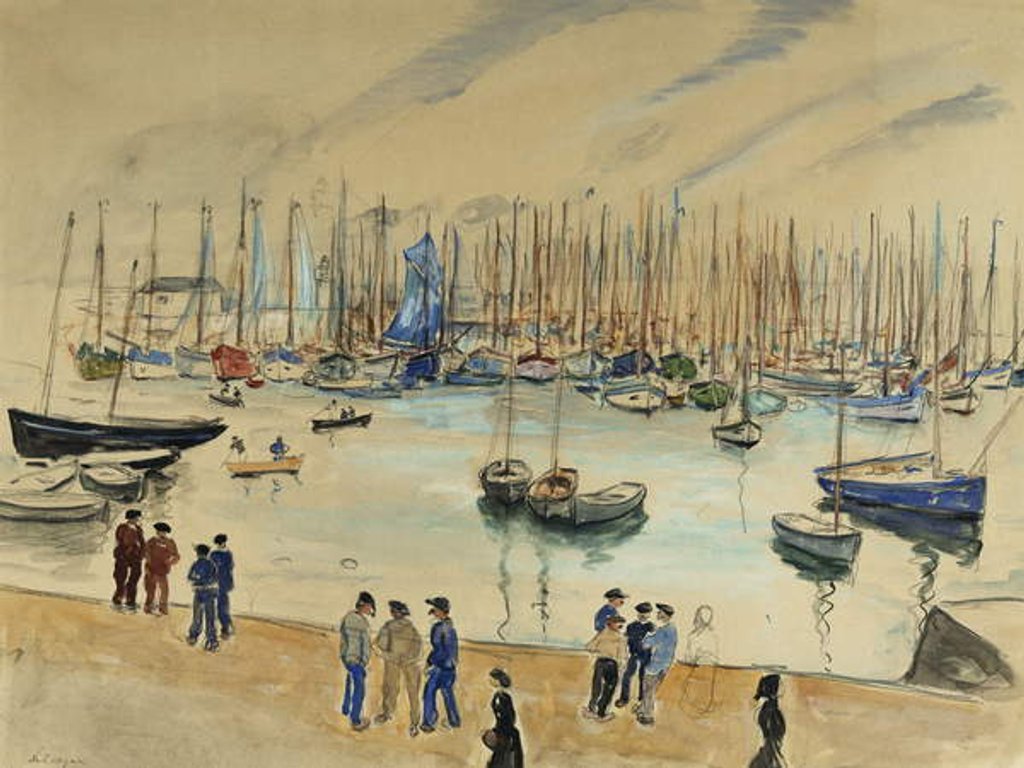 Detail of Quay; Le Quai by Henri Lebasque