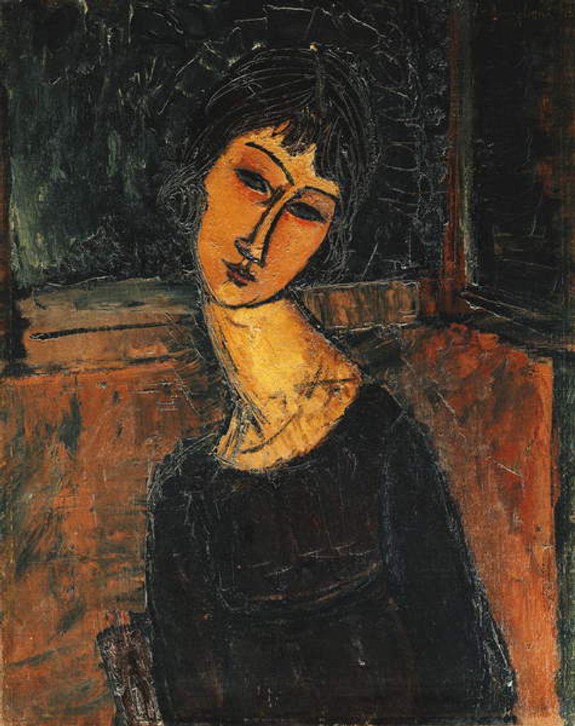 Detail of Jeanne Hebuterne, c.1916-17 by Amedeo Modigliani