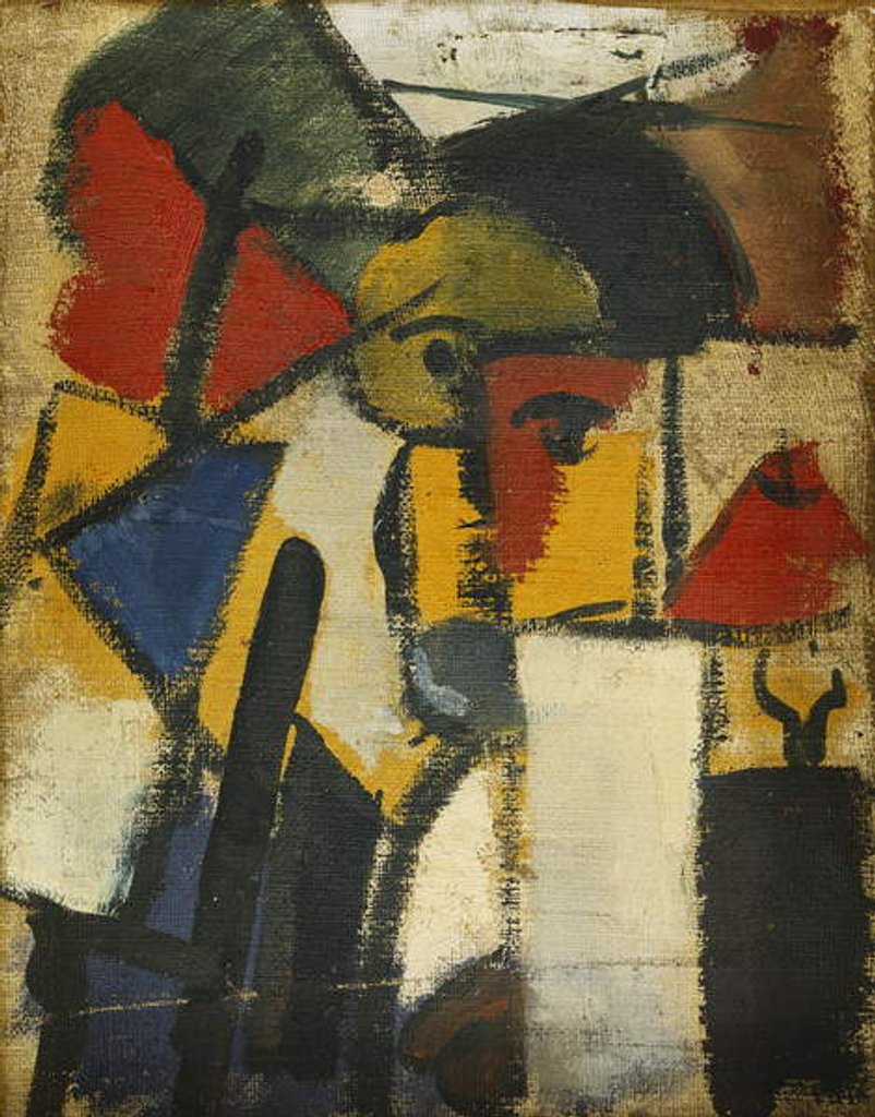 Detail of Head; Tete, 1914 by Theo van Doesburg