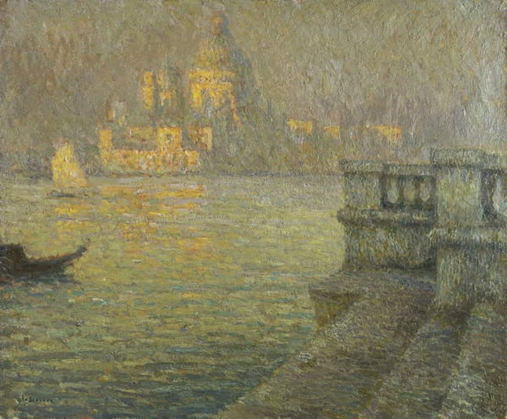 Detail of La Salute, Venice by Henri Eugene Augustin Le Sidaner