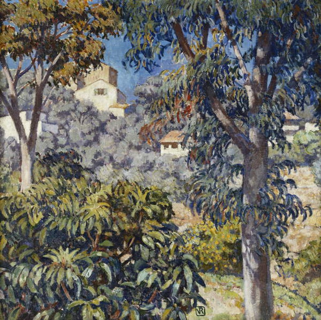 Detail of Paysage du Midi, c.1920-1922 by Theo van Rysselberghe