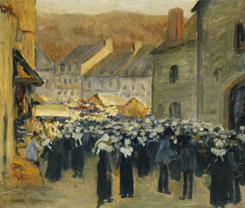 Detail of The Market at Pont-Aven; Le Marche a Pont-Aven, 1886 by Emile Bernard