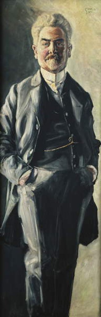 Detail of Portrait of Leopold Czihaczek, 1907 by Egon Schiele