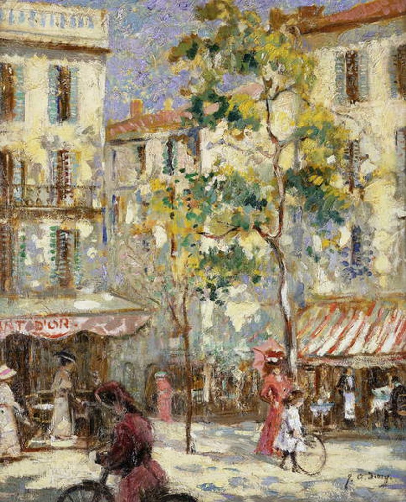 Detail of Paris Street Scene by Joseph Alfred Terry