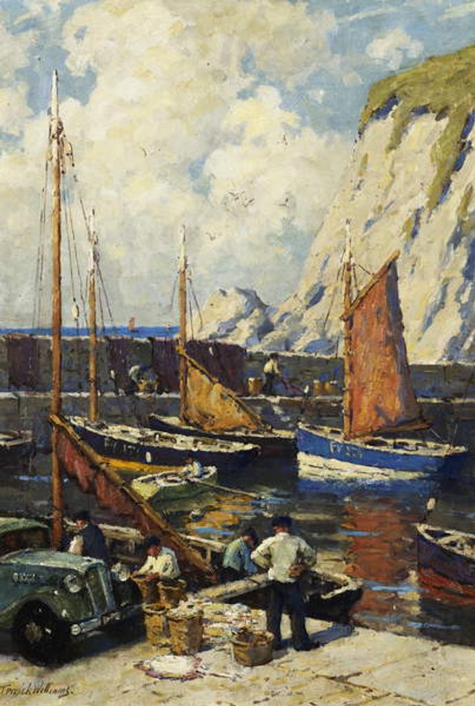 Detail of Unloading the Catch, by Terrick Williams