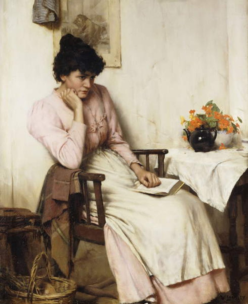 Detail of Distant Thoughts by Walter Langley