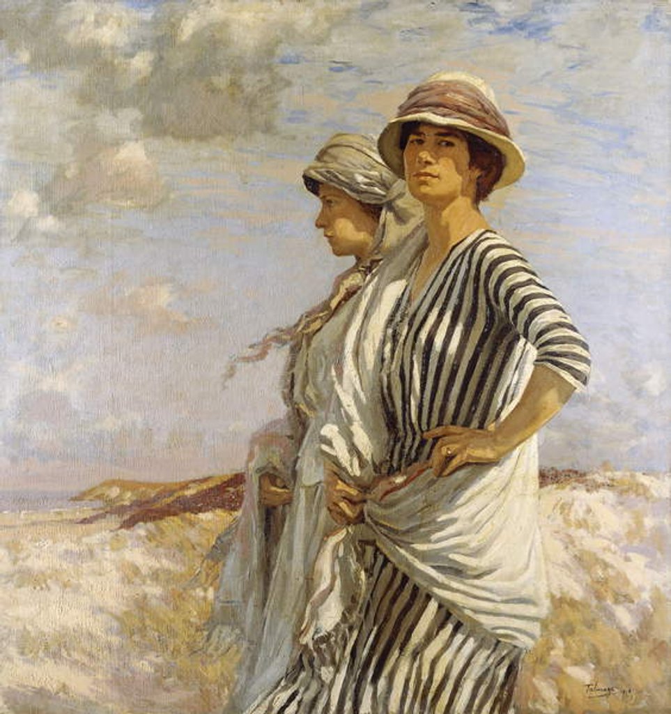 Detail of Mrs Talmage and a Friend, 1916 by Algernon Mayow Talmage