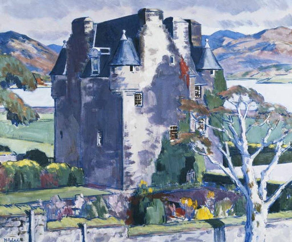 Detail of Barcaldine Castle, Argyll, c. 1928 by Francis Campbell Boileau Cadell