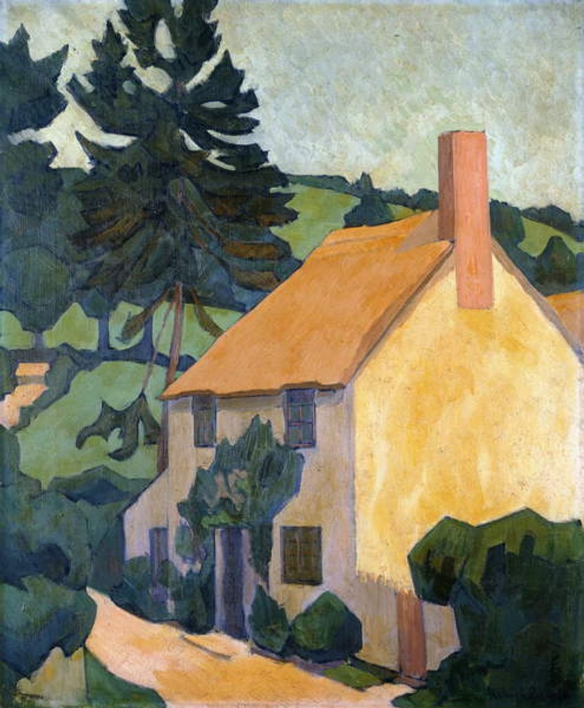 Detail of Devon Cottage, c.1920-24 by Robert Polhill Bevan
