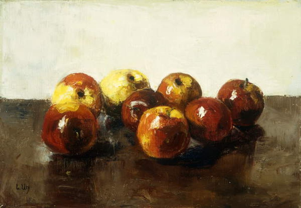 A Still Life of Apples by Lesser Ury