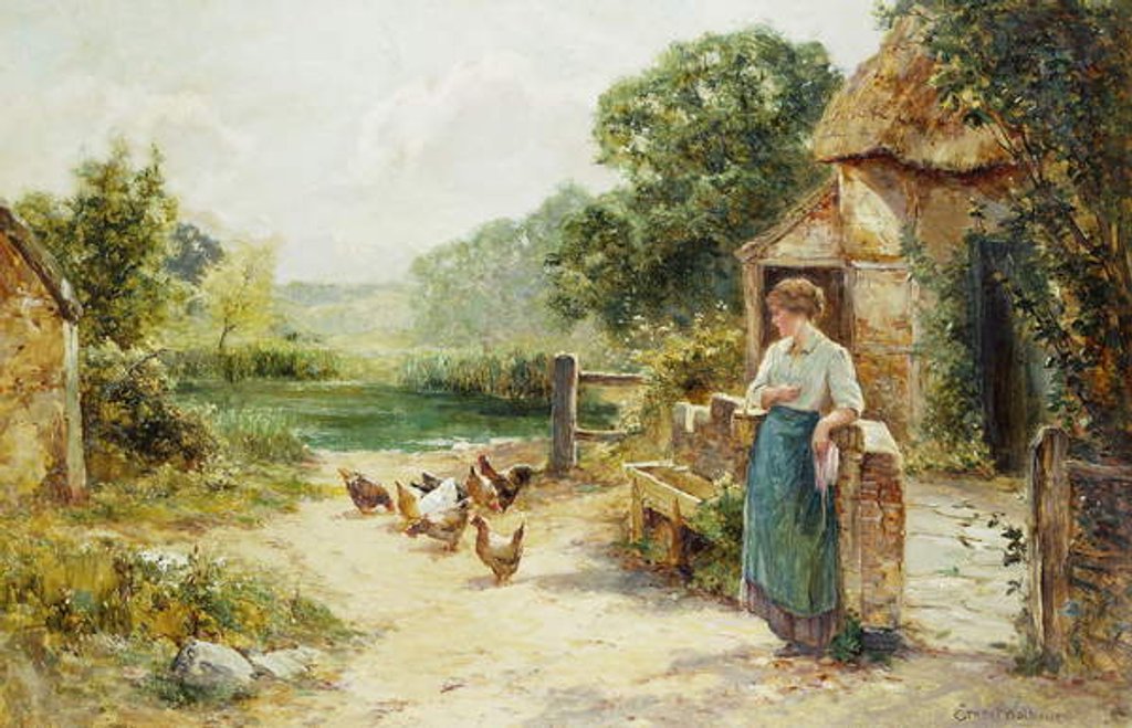 Detail of Feeding Time by Ernest Walbourn
