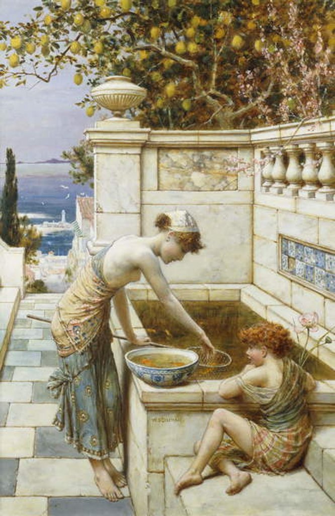 Detail of The Goldfish Pond by William Stephen Coleman