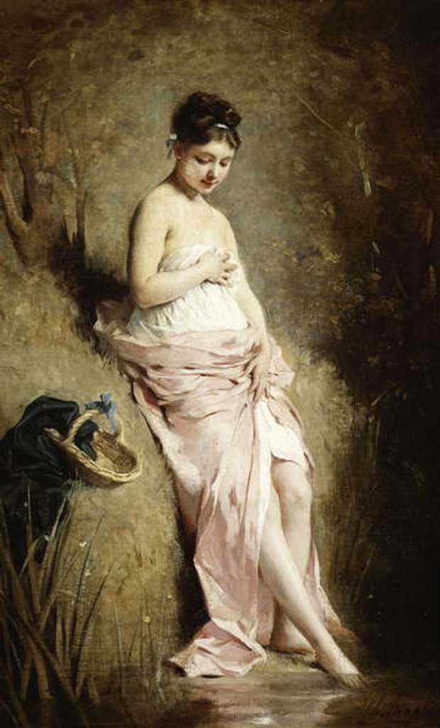 Detail of The Bather by Charles Joshua Chaplin