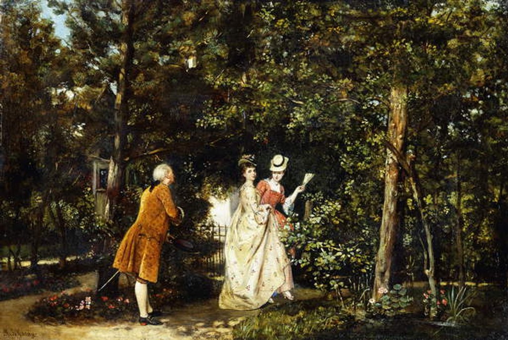 Detail of The Promenade by Manuel Garay y Arevalo