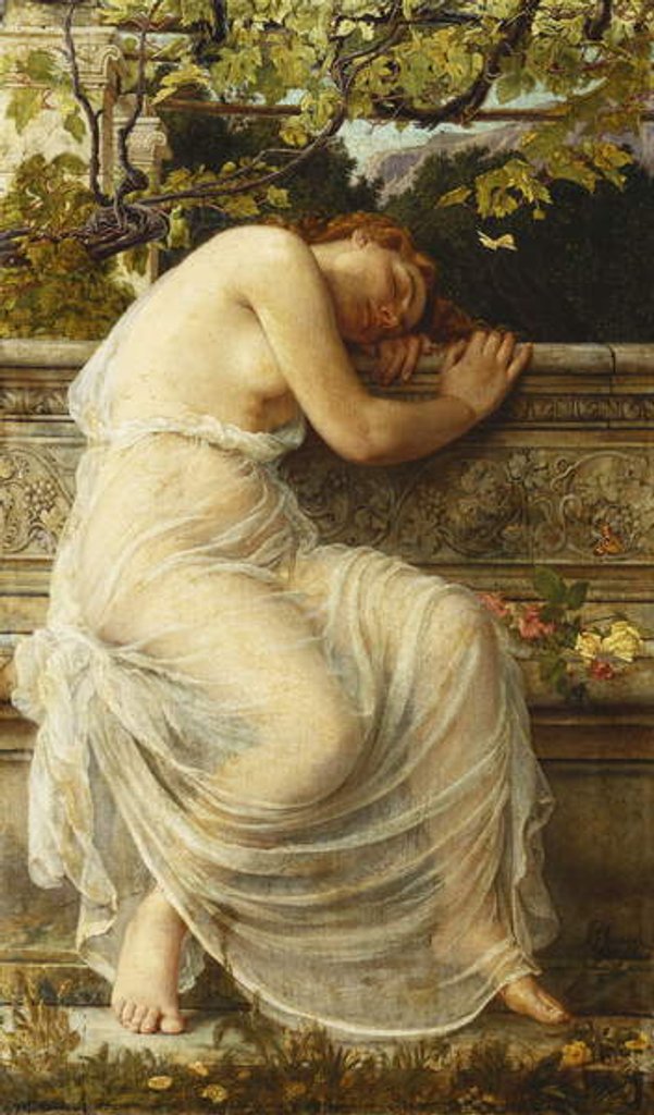 Detail of The Sleeping Girl by Edith Ridley Corbet