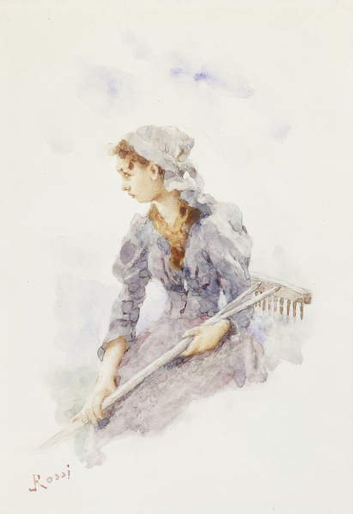 Detail of The Harvest Girl by Luigi Rossi