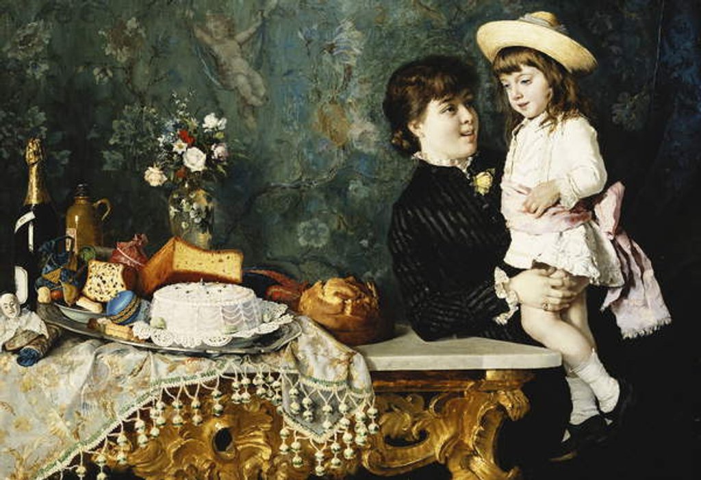 Detail of Preparing for the Party by Angelo Martinetti