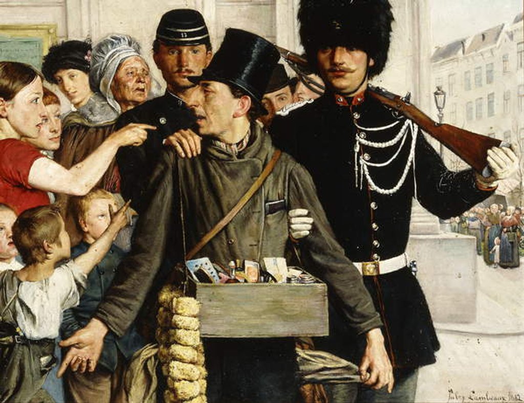 Detail of The Arrest, 1882 by Jules Lambeaux