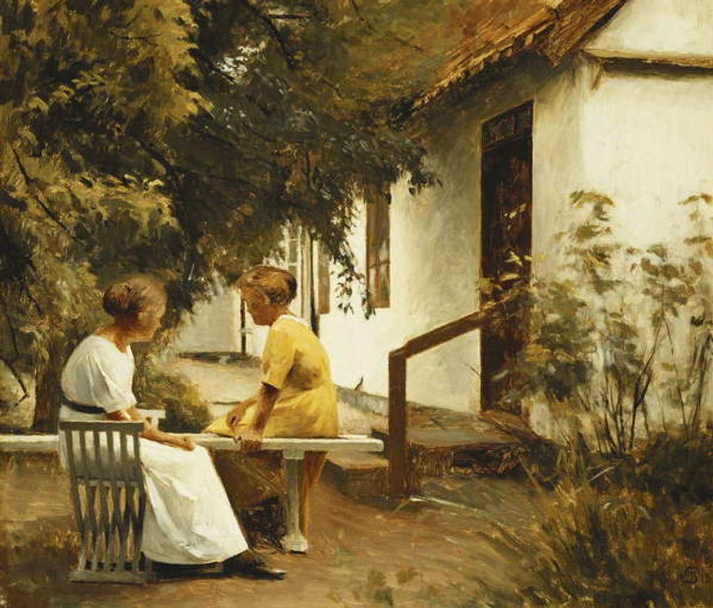 Detail of In the Garden, 1913 by Peter Vilhelm Ilsted