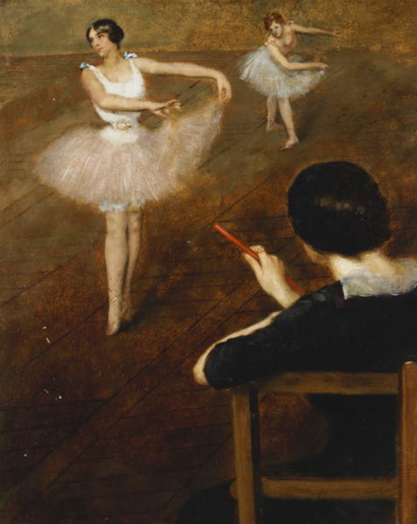 Detail of The Ballet Lesson by Pierre Carrier-Belleuse