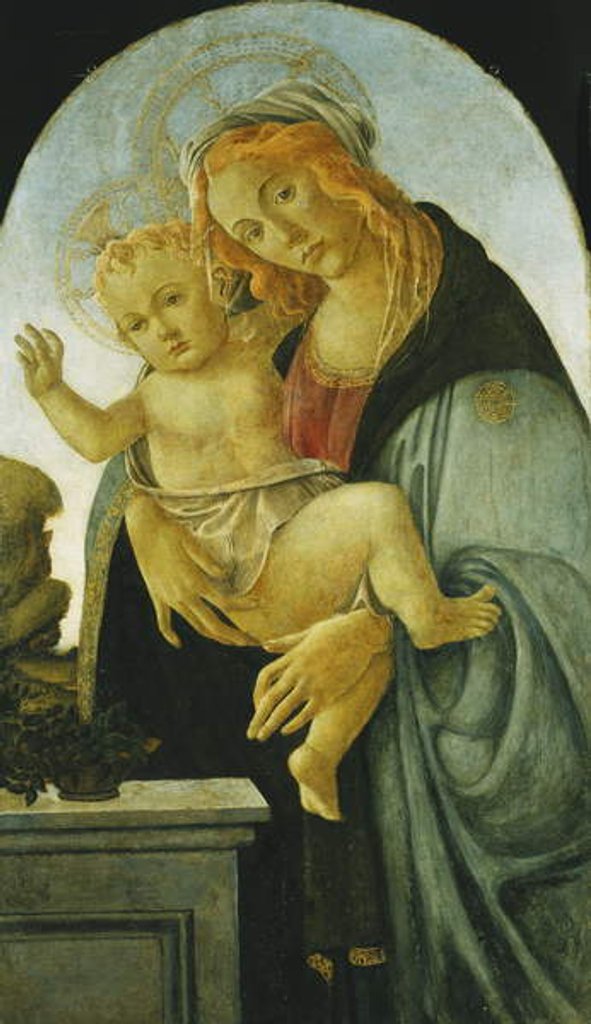 Detail of The Madonna and Child by Sandro Botticelli