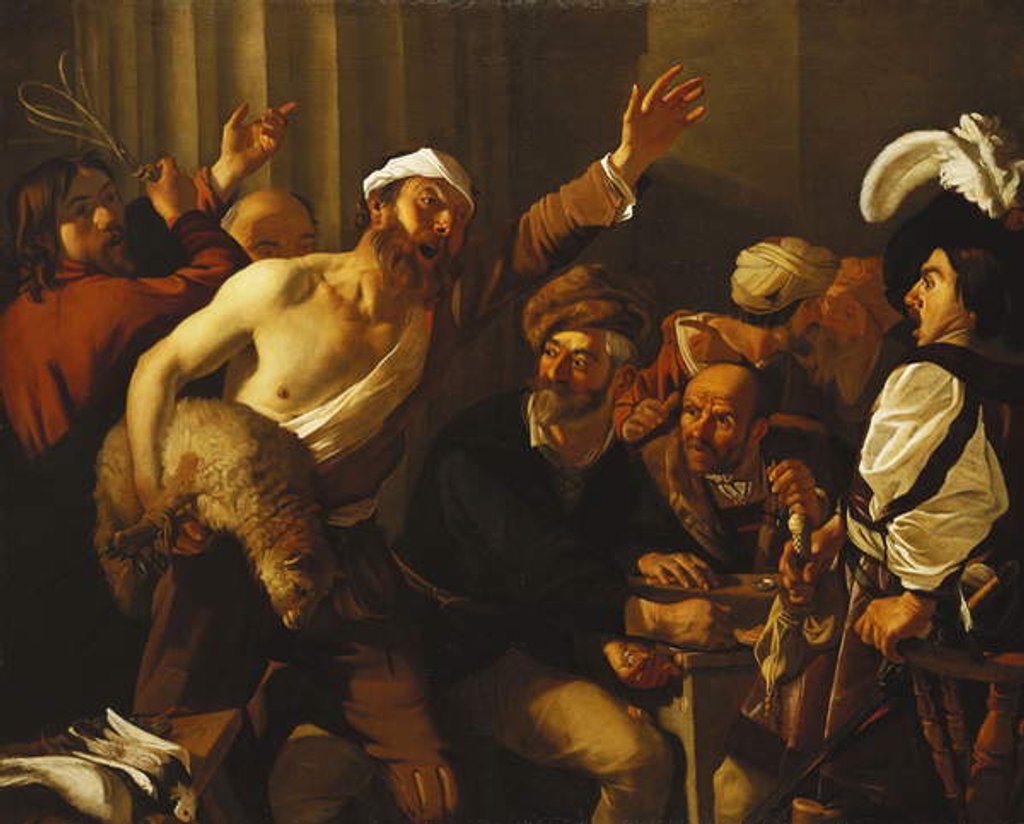 Detail of Christ Driving the Moneychangers from the Temple, 1621 by Theodore van called Dirk Baburen