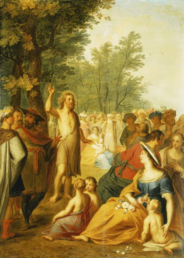 Detail of Saint John the Baptist Preaching in the Wilderness by Balthasar Beschey