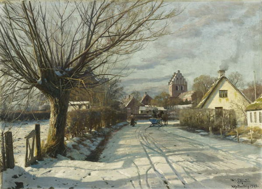 Detail of Hoje Taastrup Church, Outside Copenhagen, 1922 by Peder Monsted