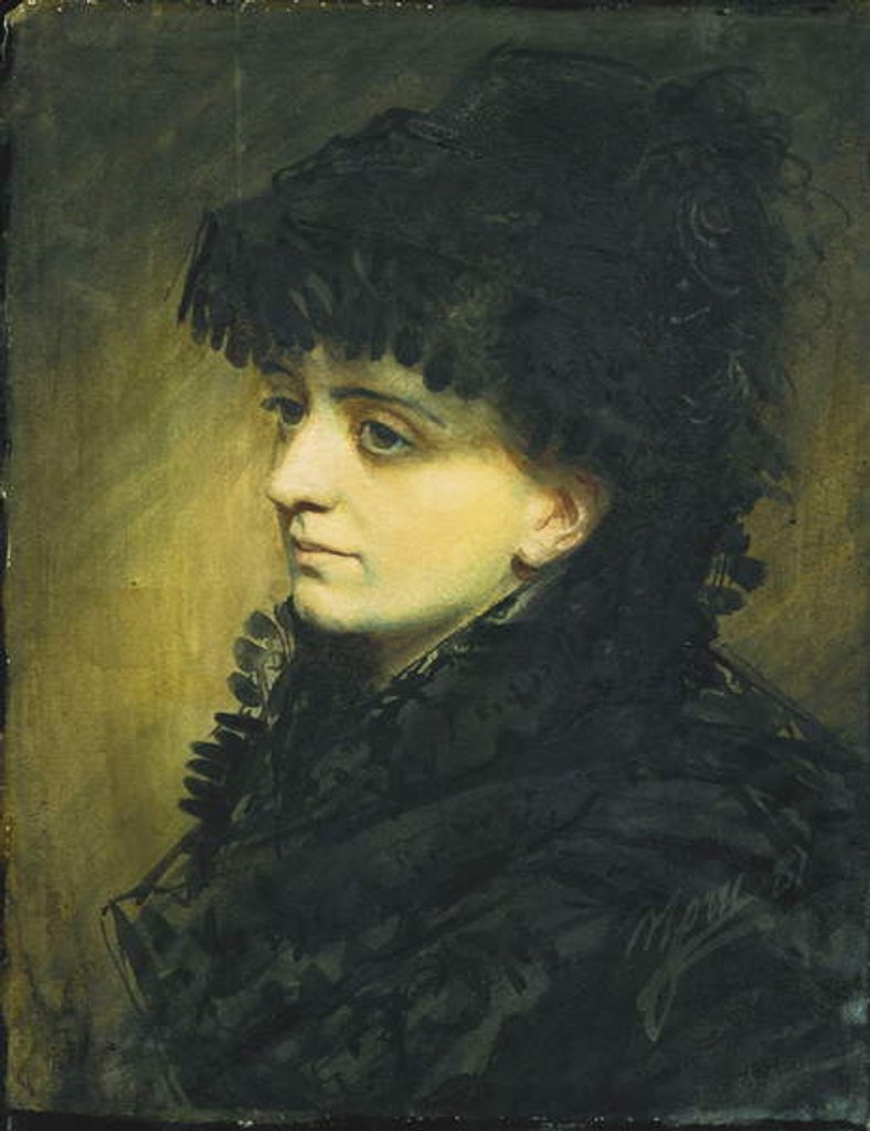 Detail of Portrait of Jeanna Heijkenskjold, 1881 by Anders Leonard Zorn