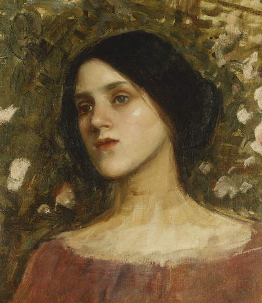 Detail of The Rose Bower by John William Waterhouse