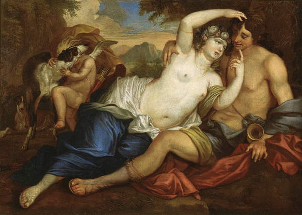 Detail of Venus and Adonis by Jan (attr. to) Boeckhorst