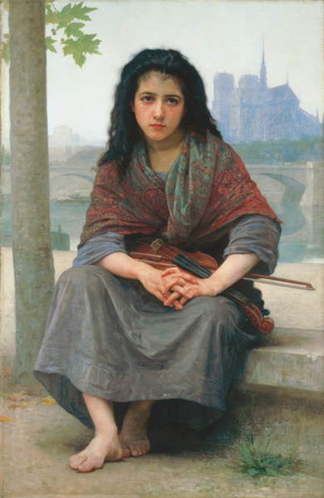 Detail of The Bohemian, 1890 by William-Adolphe Bouguereau