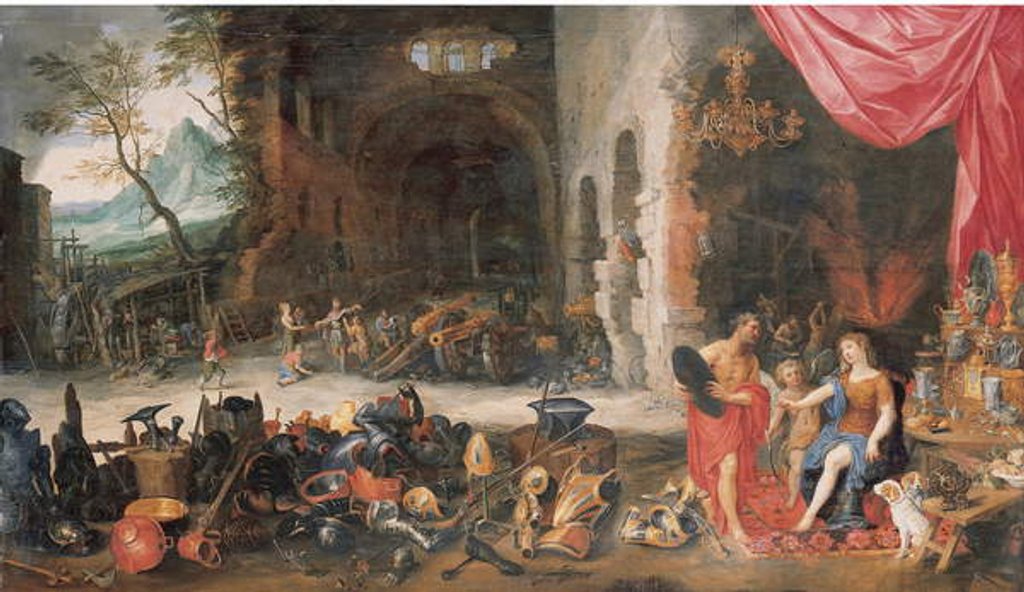 Venus at the Forge of Vulcan by Jan the Younger Brueghel