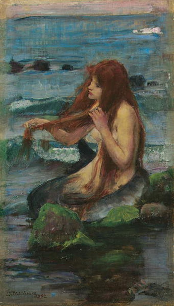 Detail of The Mermaid, 1892 by John William Waterhouse